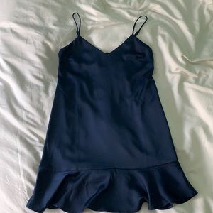 Navy blue slip dress